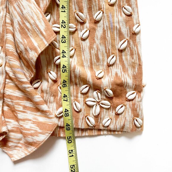 Ulla Johnson Valory Sea Shell Embroidered Ruffled Midi Dress Size 8 - Picture 12 of 13